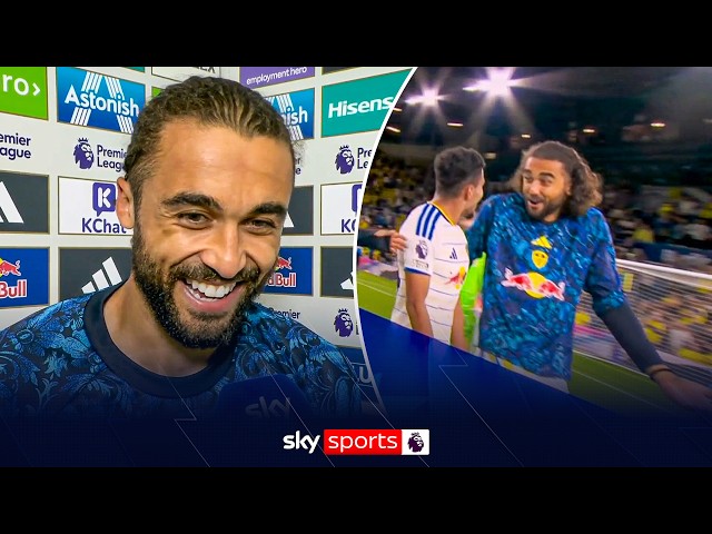 Dominic Calvert-Lewin fuming Leeds' goal was taken off him and awarded to Jayden Bogle! 😅
