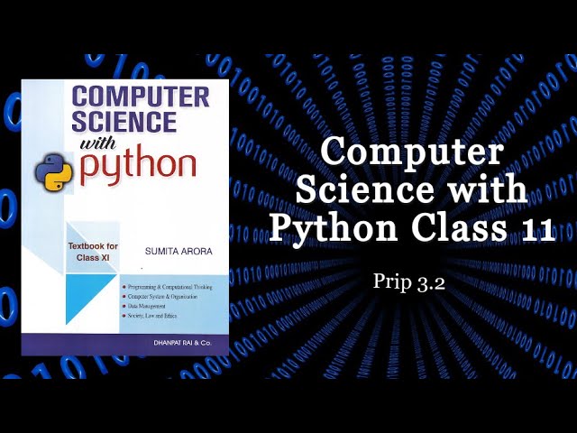 Prip 3.2 | Python Class 11 Sumita Arora Practical Book Solutions