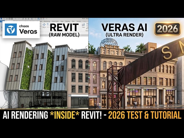 Veras AI for Revit Test & Tutorial | AI Rendering Inside Revit in Seconds