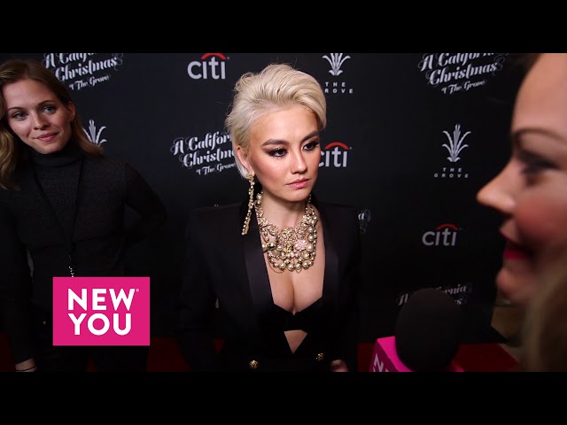Agnez Mo at the California Christmas Tree Lighting