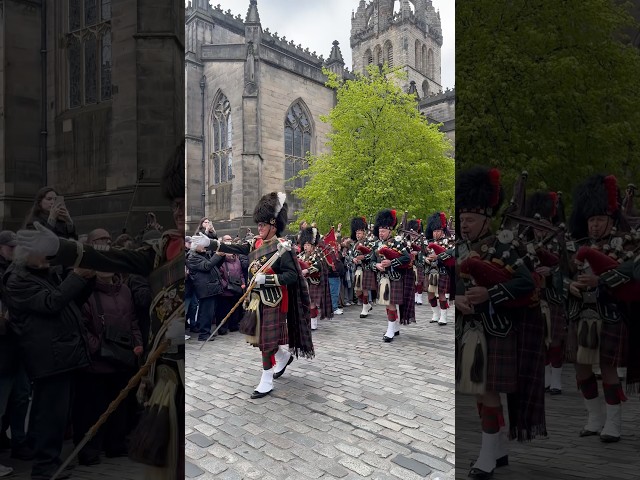 Massed Bands at the Edinburgh Tartan Parade 2026 | Scotland. #shorts #pipers #highlander #viral