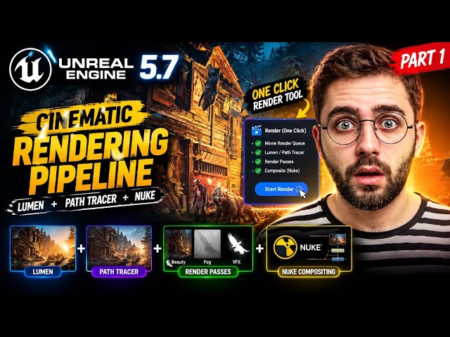 Unreal Engine 5.7 Cinematic Rendering Tutorial | Movie Render Queue & Path Tracer | Part 1
