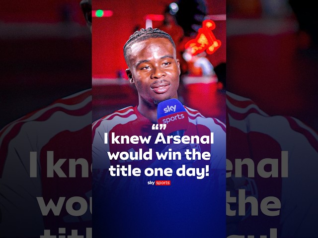Bukayo Saka said ‘I was never going to retire without winning the title with Arsenal!’ 🔮
