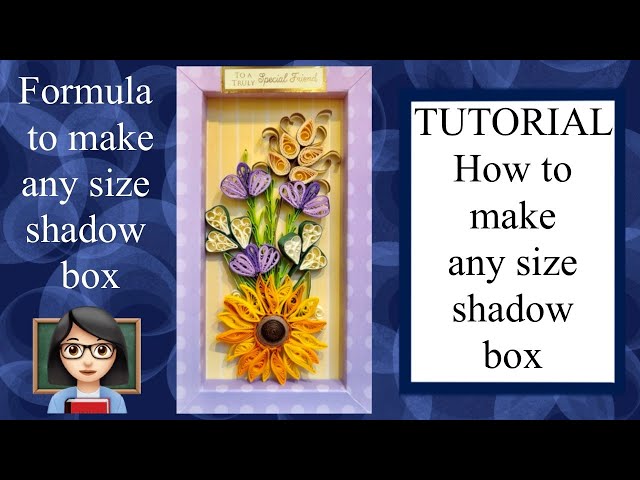 💡How-to Tutorial to make any size shadow box frame that fits your project #frame #craft #cardmaking