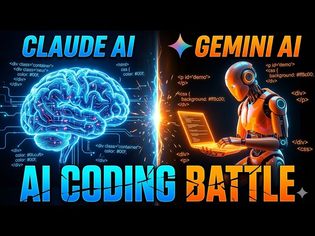 Claude AI vs Gemini AI 2026 | Full AI Showdown: Speed, Coding & Brainpower Tested!