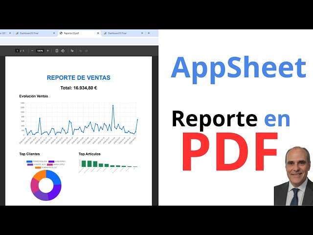 AppSheet: Interactive Dashboard PRO with PDF download (No SVG and with Instant Sync)