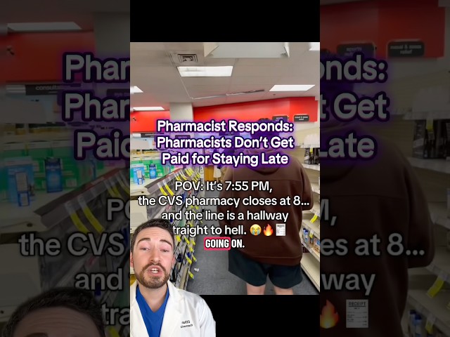 PATIENT ANGRY THERE IS A LINE WHEN SHOWING UP 5 MINUTES BEFORE THE PHARMACY CLOSES #retailpharmacy