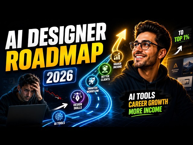 How to Use AI to Upskill as a Graphic Designer || Career Roadmap 2026