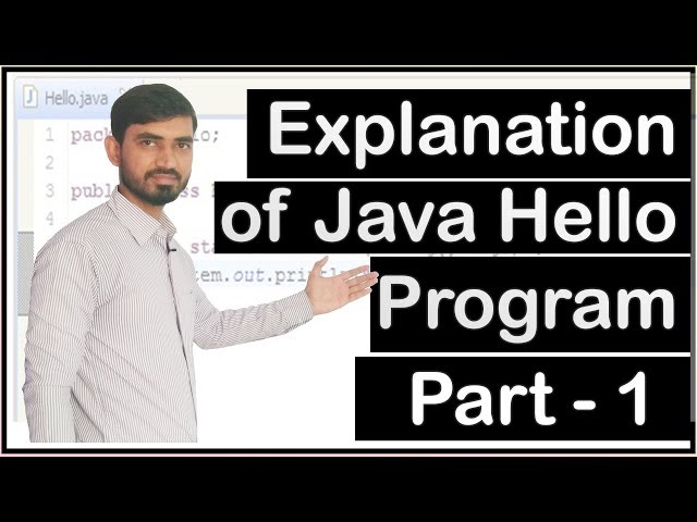 Explanation of Java Hello World Program by Deepak (Part 1 - Hindi)