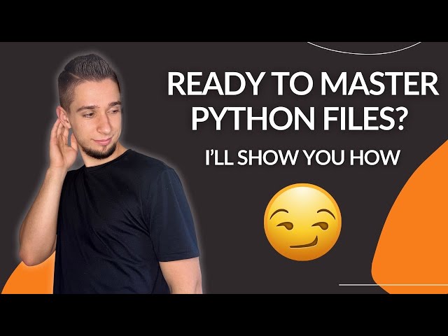 MASTERING Python Essentials for Working with Files Like a Pro! 😎