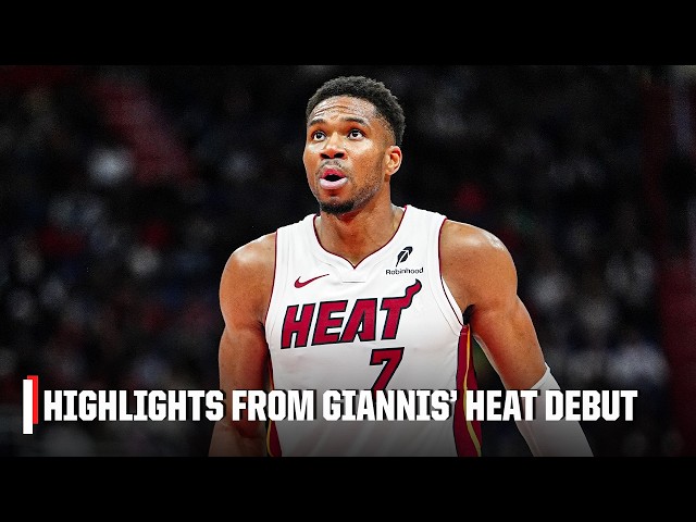Highlights from Giannis Antetokounmpo's preseason debut for the Miami Heat 🔥 | NBA on ESPN
