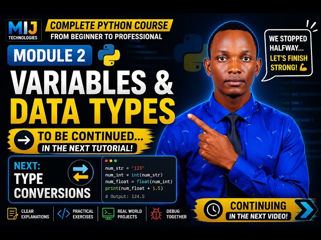 🚀 Python for Beginners #3 | Type Conversion Explained (The Missing Piece Beginners Struggle With)