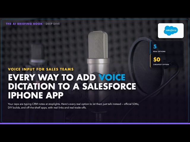Every Way to Add Voice Dictation to a Salesforce iPhone App (5 Real Options)