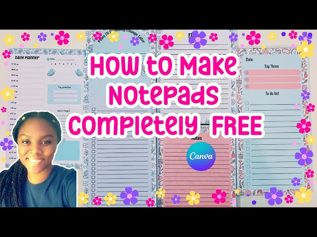 How to Make Peel Away Notepads at Home for FREE | Using Canva | Beginner Friendly | Sell on Etsy
