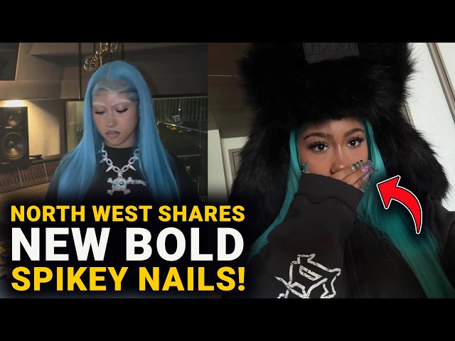 North West Shows Off Bold Spiked Nails!