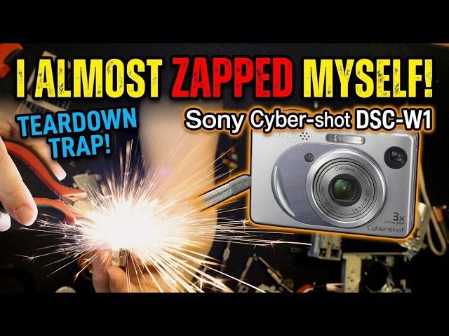 Destroying a Vintage Sony Digital Camera (DSC-W1) for DIY Parts