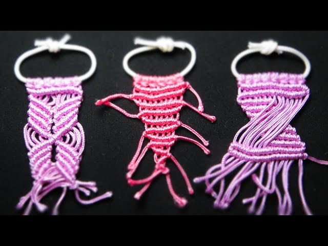 3 Easy Macrame patterns Step by Step _ macramweave