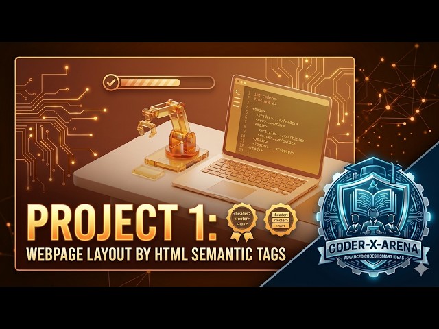 Build a Webpage Layout with Semantic HTML Tags | Project 1 for Beginners