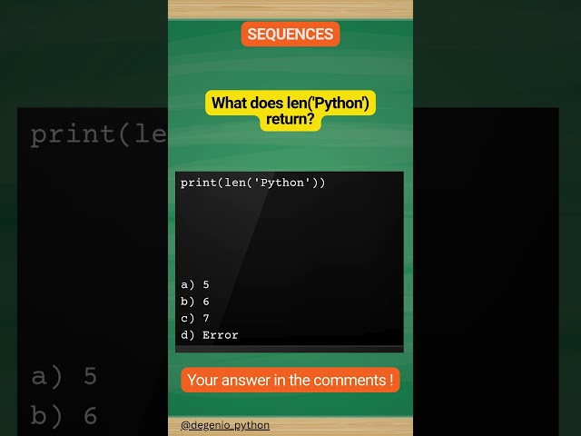 python quiz on sequences 40