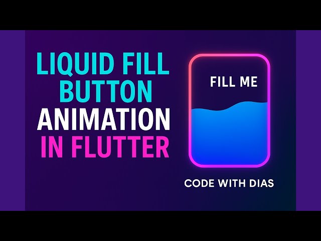 Liquid Fill Button Animation in Flutter | Smooth UI Effect | Full Implementation