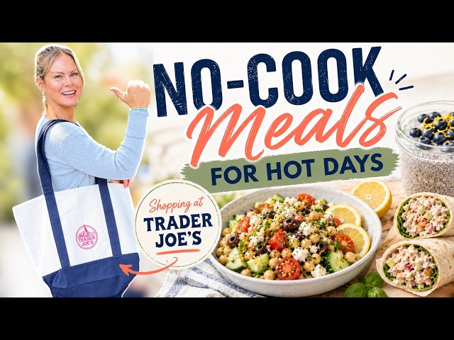 8 EASY HEALTHY  NO COOK MEALS | TraderJoes Grocery Haul