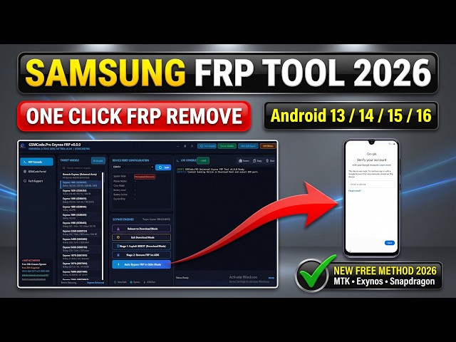 SAMSUNG FRP BYPASS 2026 | Google Account Bypass | SAMSUNG FRP TOOL | FREE METHOD