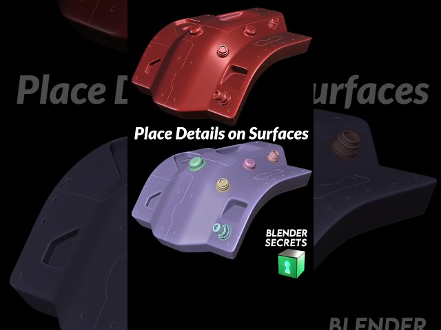 With this technique, it's easy to add details to the surface.  #Blender #Blender3D #B3D
