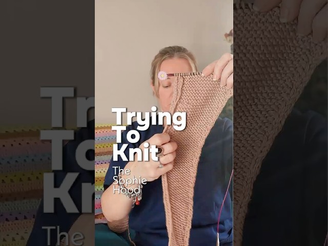 A Crocheter Tries To Knit! #crochet #knitting