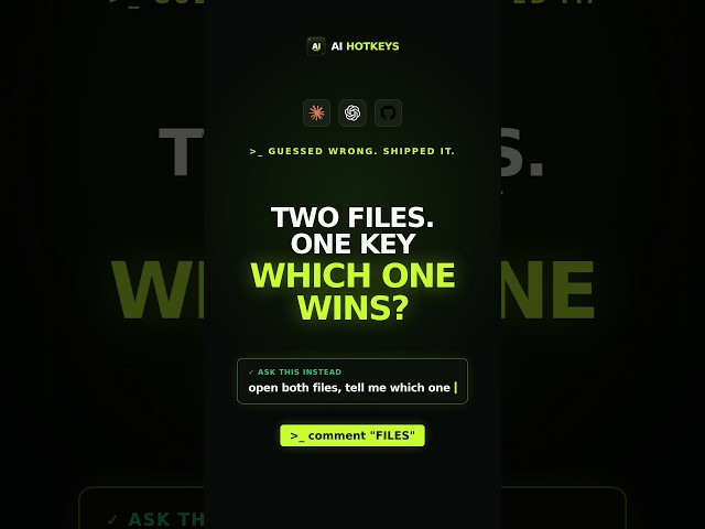 Two Files, One Question, No Copy and Paste