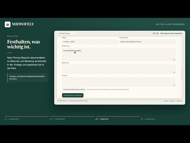 MIDWIFELY Hebammensoftware Produktdemo | Dein Praxistag einfach intelligent.