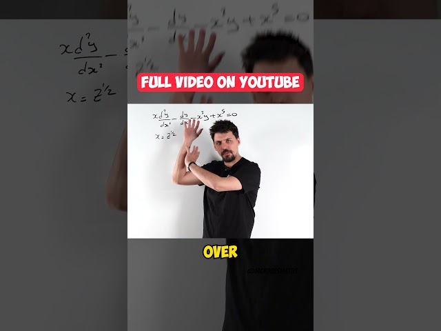 Reducible Differential Equations | Full Video on Youtube