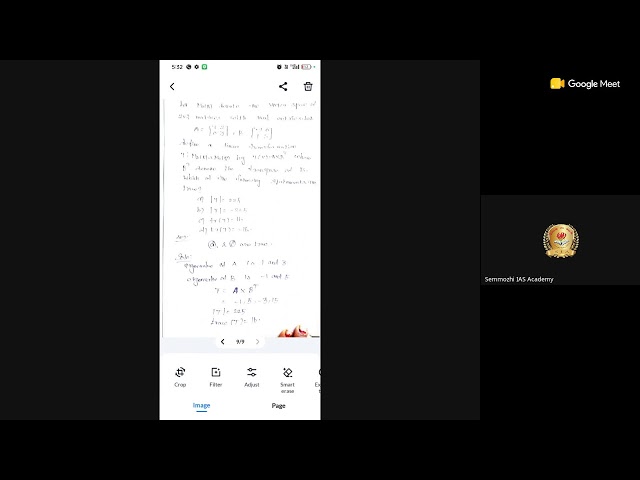 Linear Algebra | Class | CSIR NET | TNSET | MATHS | Semmozhi IAS Academy