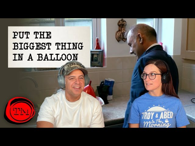 Taskmaster - Fit the Largest Item in this Balloon REACTION
