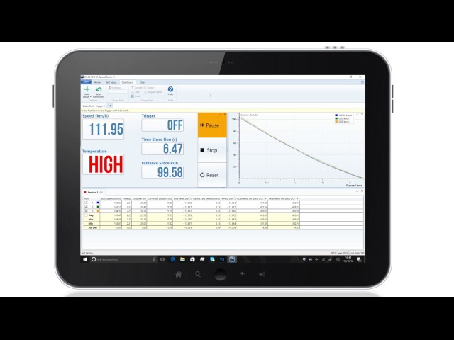 VBOX Test Suite simplifies brake test data analysis