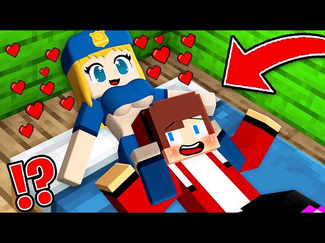 JJ Robber and Police Girl on a Love Romantic Date ! JJ was Traped in Minecraft - Maizen