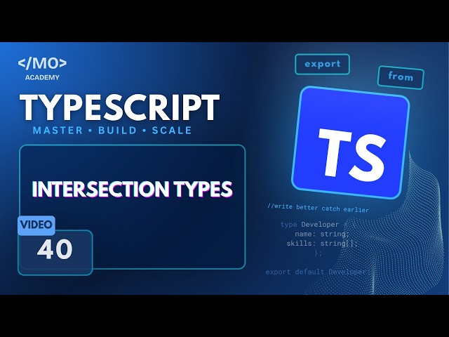 Intersection Types in TypeScript 🚀 | & Operator Explained with Examples