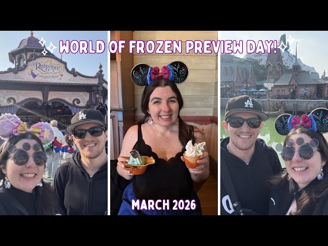 World of Frozen at Disneyland Paris! Nordic Crowns Tavern, Cascade of Lights & New Snack |DAY4 MAR26