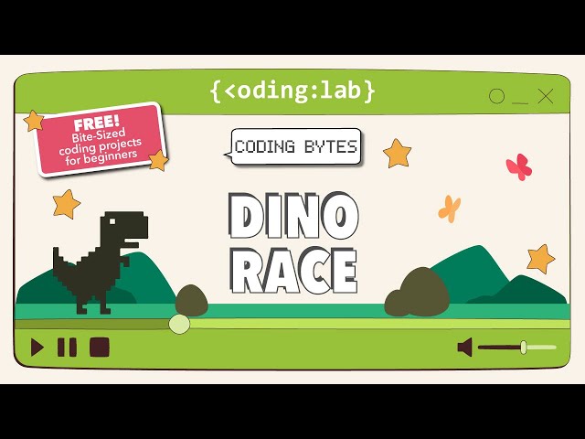Dino Race | Coding Bytes | Code on Scratch [INTERMEDIATE]