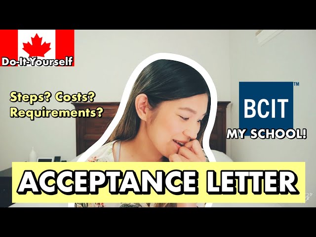 How I Got My Letter of Acceptance to BCIT | Study in Canada