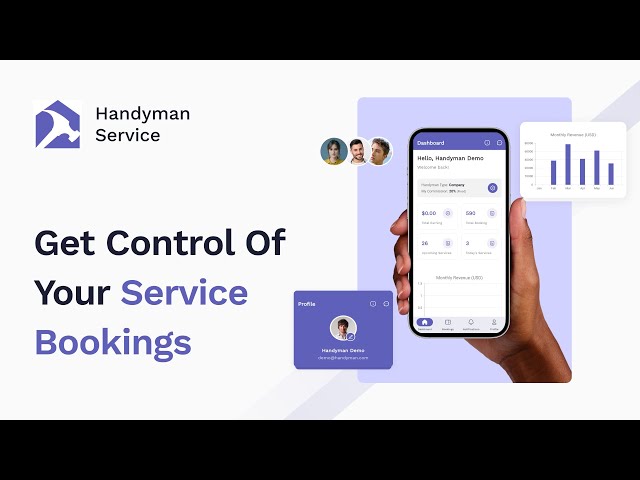 Don't Risk It: Get Control of Your Service Bookings with The Handyman Flutter App | Iqonic Design