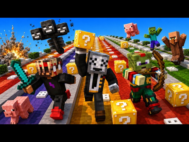 HAVE LUCKY BLOCKS ALWAYS BEEN SO INSANE!?! (modded lucky block race) w/@BlazeInc @BanditHelpsGaming​