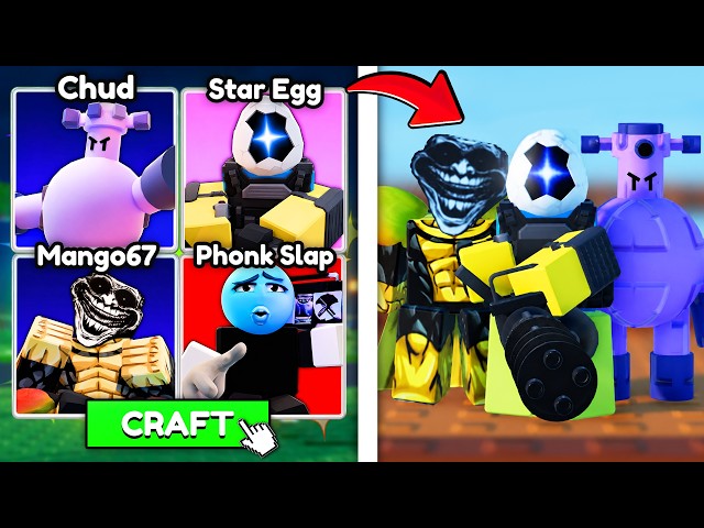 I Crafted EVERY NEW UNIT in Slop Tower Defense..