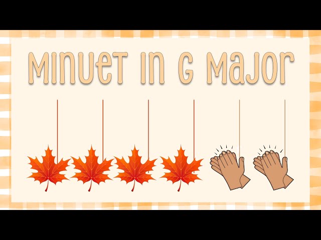 Easy Body Percussion Play Along to Bach's Minuet in G Major | Autumn Rhythm Activity for Kids 🍁