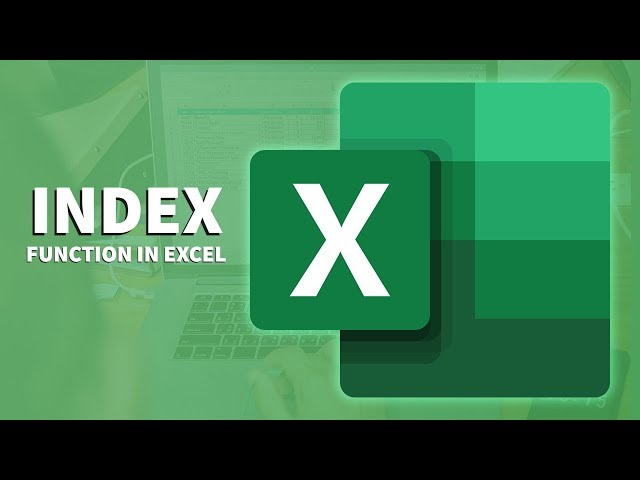 Excel Learning Series - INDEX Function