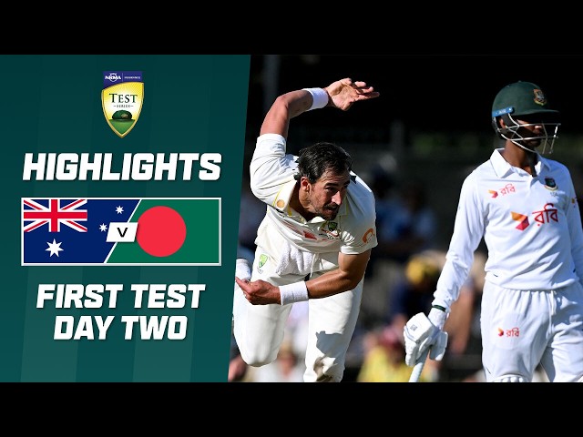 Australia v Bangladesh | First Test | Day Two