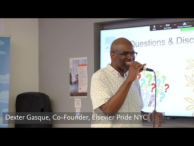 Dexter shares his Pride journey with Elsevier colleagues.