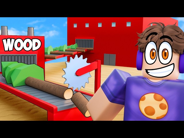 i built a WOOD FACTORY in roblox!