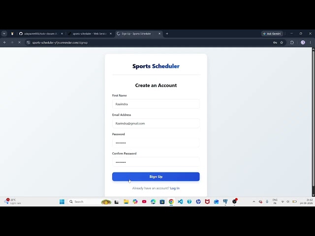 Sports Scheduler | 501 Advanced Backend Capstone Project | Sports Session Management
