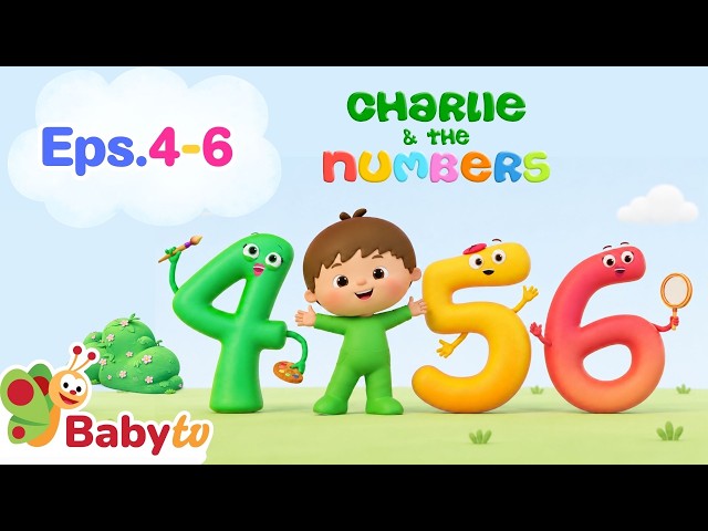 Let's Count with Charlie 4,5,6😉| Learning Numbers | Baby TV Songs & Nursery Rhymes
