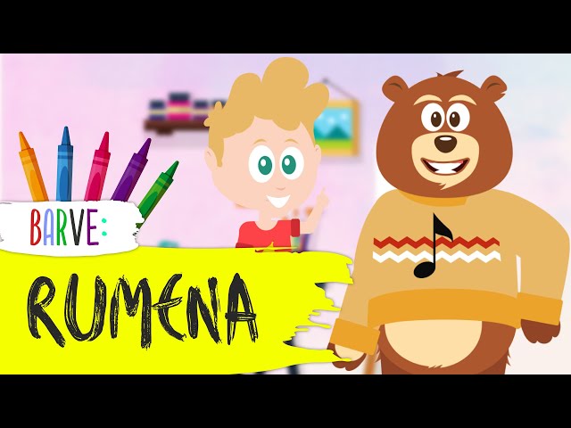 BARVE | Otroške risanke | Kaj je RUMENE barve? | RUMENA | Medvedek Bersi | Poučni video